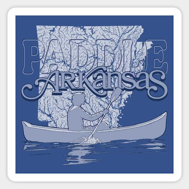 Paddle Arkansas Sticker by rt-shirts